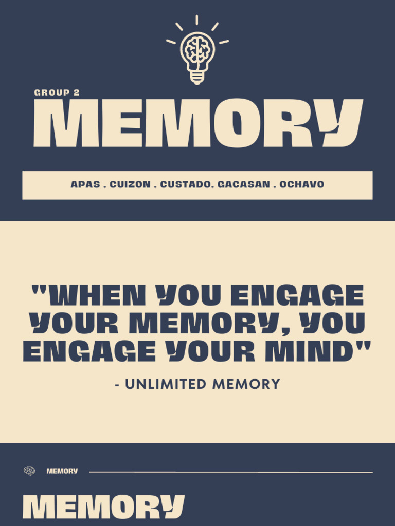 Memory Group 2 FINAL | PDF