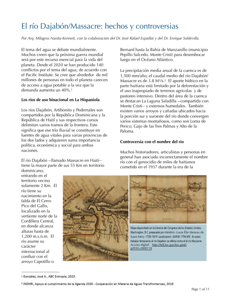 Controversia del río Dajabón/Massacre | PDF