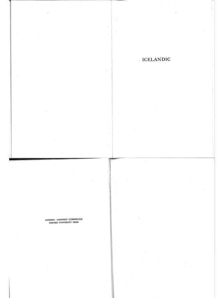 Icelandic Grammar Texts Glossary | PDF