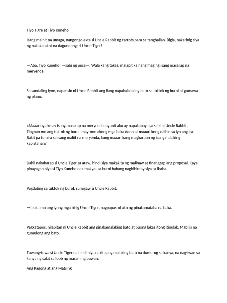 Kuwento | PDF