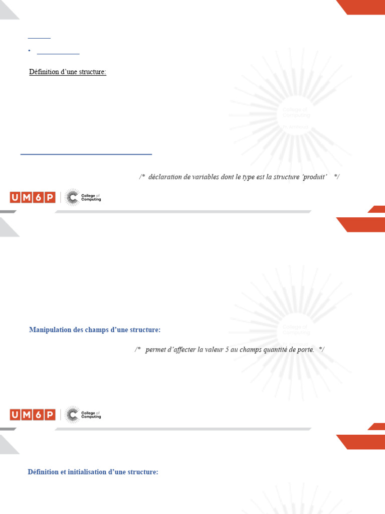 L13 - Les Structures | PDF