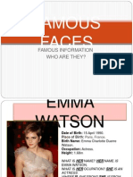 Famous Faces: Famous Information Who Are They?