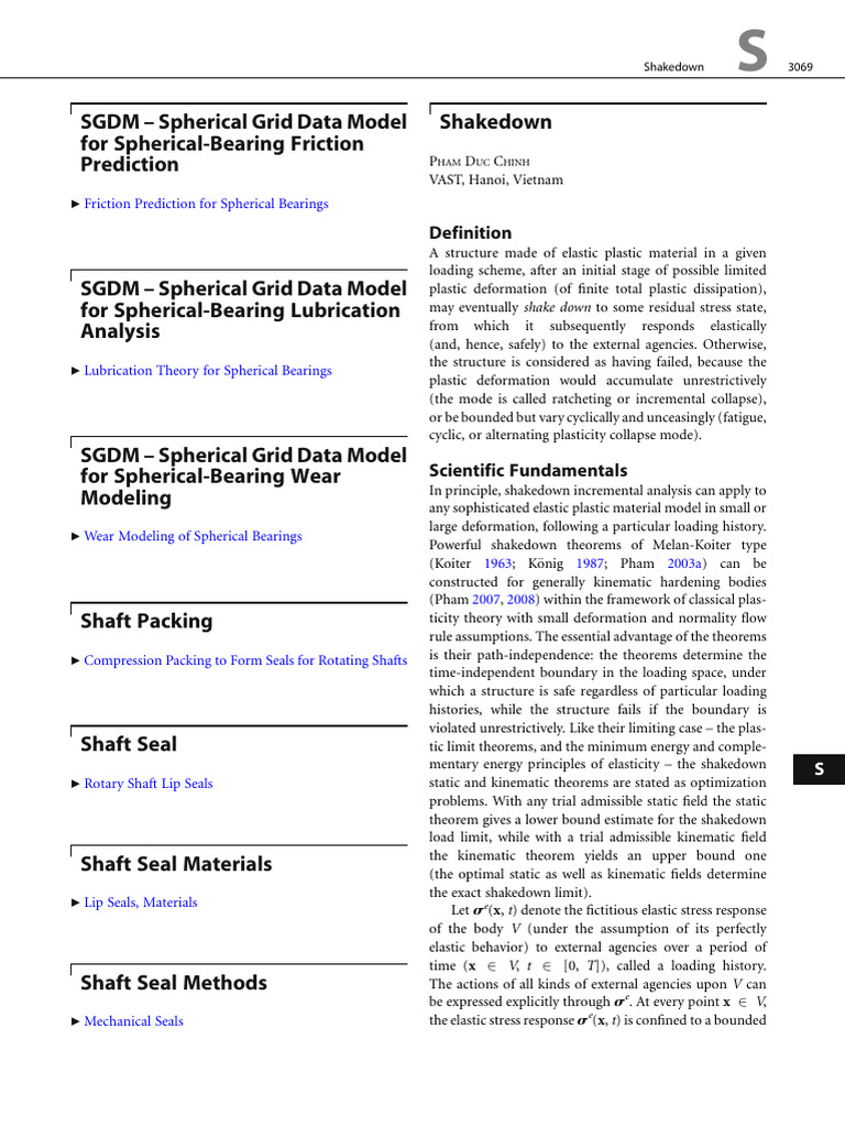 Encyclopedia Tribology Shakedown 13 | PDF