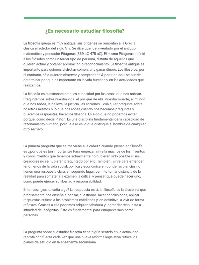 Disertación de Filo | PDF
