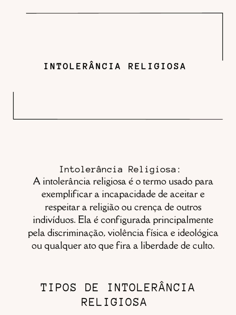 Intolerância Religiosa - 20240831 - 151936 - 0000 | PDF