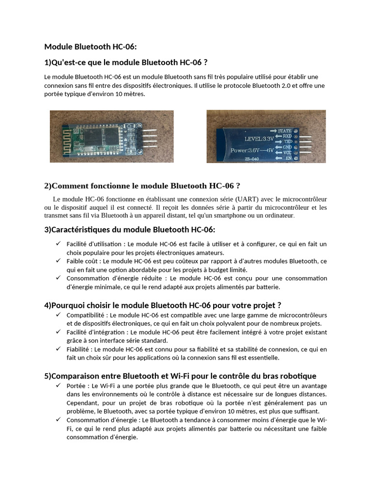 Module Bluetooth HC | PDF