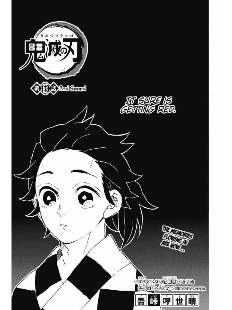 Read kimetsu no yaiba manga chapter 113 in english free online pdf
