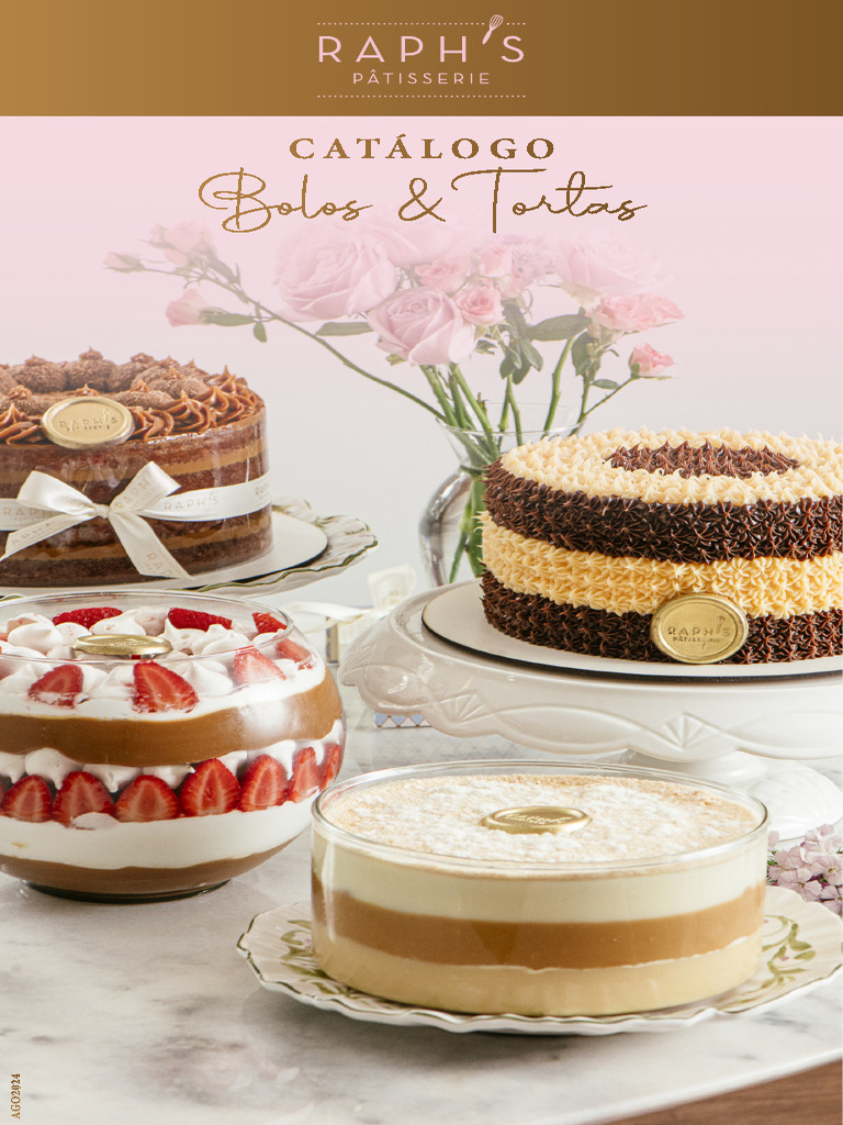 Raphs - Catálogo Bolos e Tortas - Ago | PDF