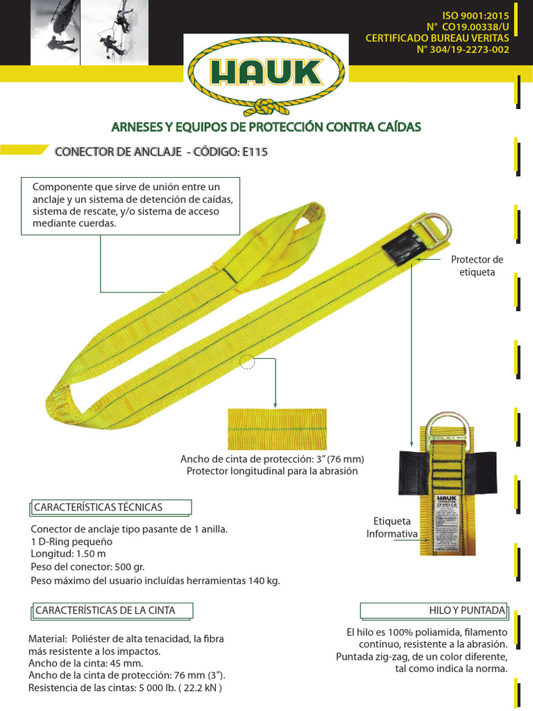 Conector de Anclaje E115 150 M | PDF