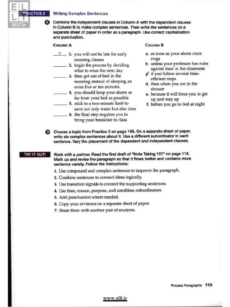 Wednesday Writing Homework | PDF