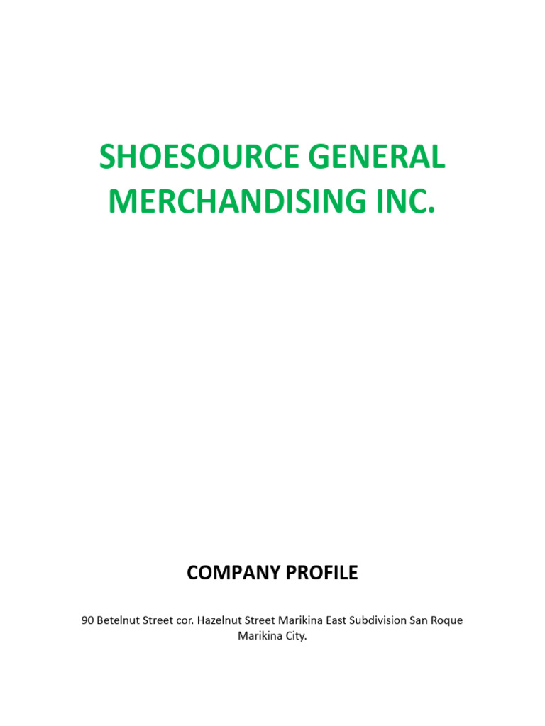 Shoesource | PDF