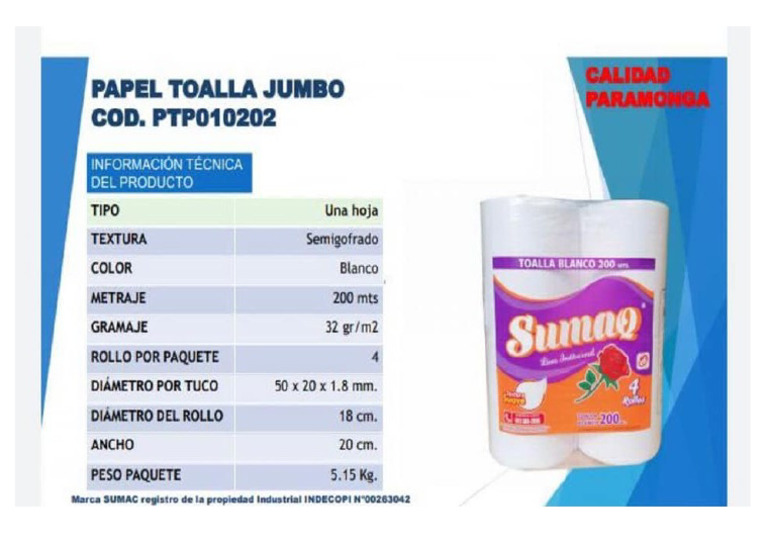 FT - PAPEL TOALLA | PDF