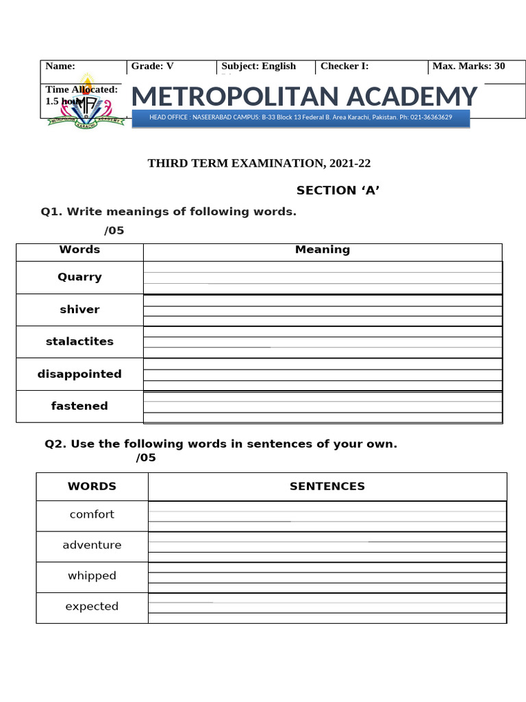 Grade 5 - Eng Lit | PDF