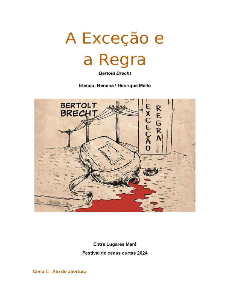 A Exceção e A Regra (Oficial) | PDF