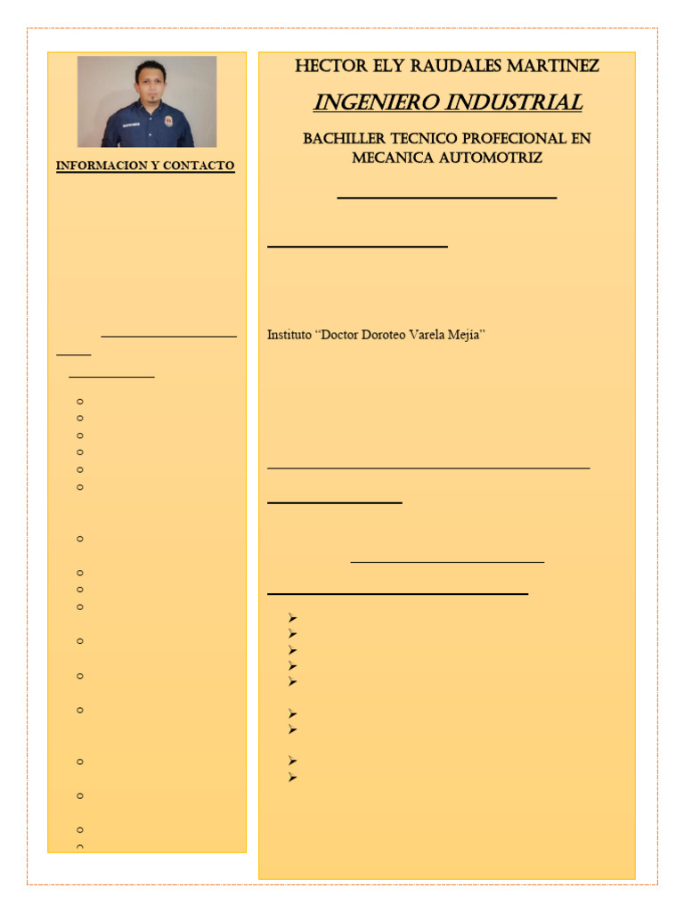 HECTOR RAUDALES... CV - Villanueva 2023 Noviembre | PDF | Logística ...