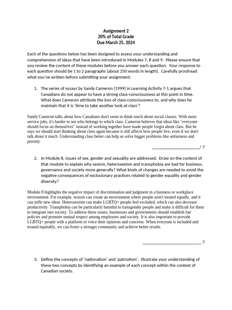 Assignment+2 Sociology | PDF