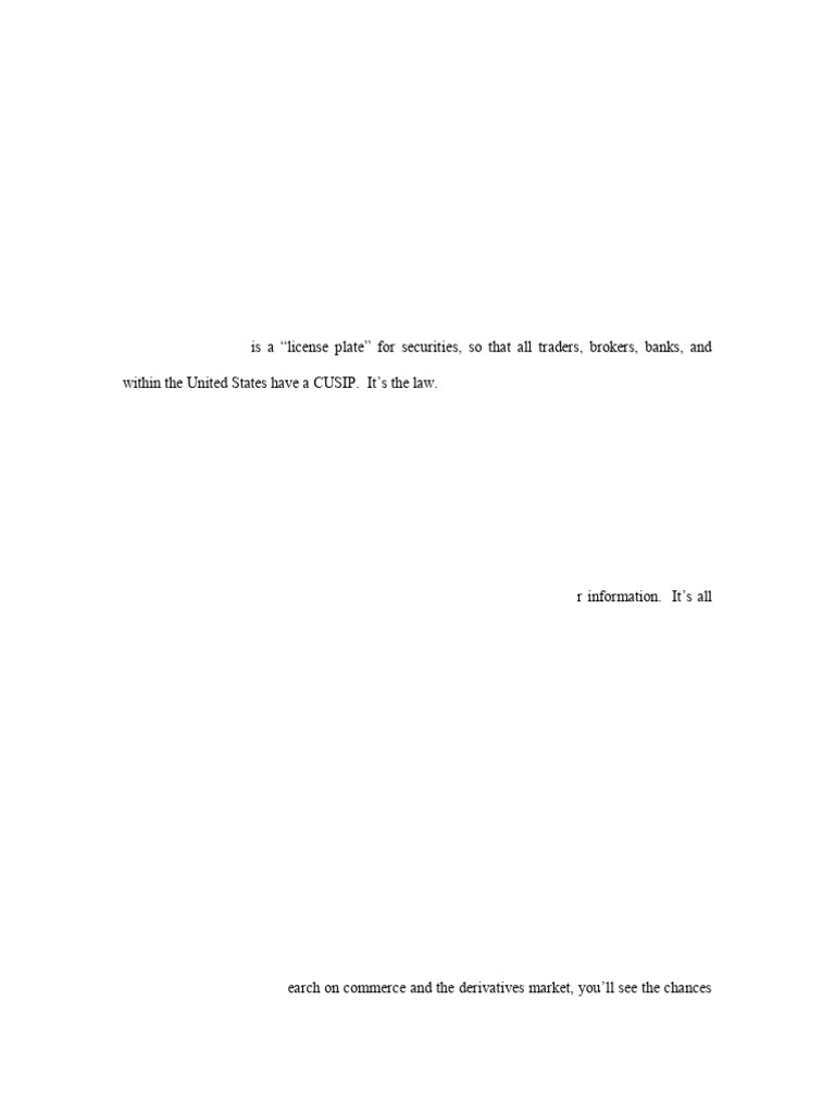 Cusip Search Logistics (Master) Updated 7.2024 | PDF