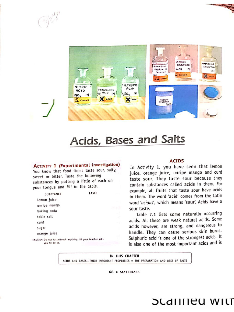 Acids Bases Salts | PDF