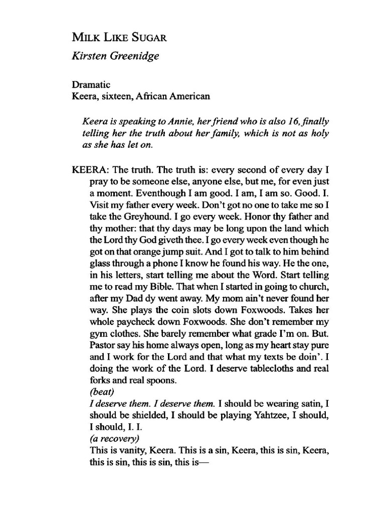 Milk Like Sugar and The Real Thing PDF