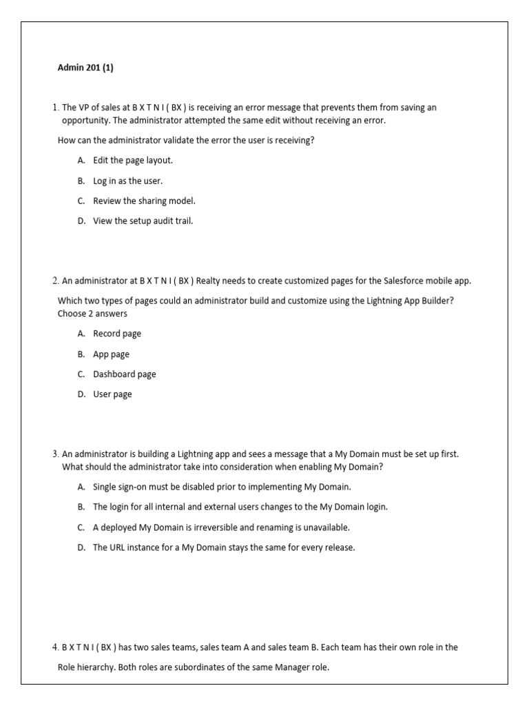Admin 201 | PDF