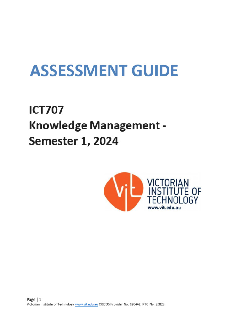 Assessment Guide Ict707!3!1 | PDF