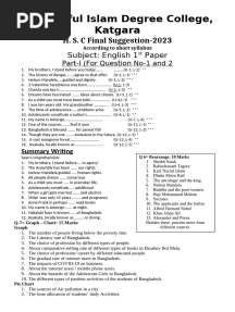 Sggestion For HSC 2025