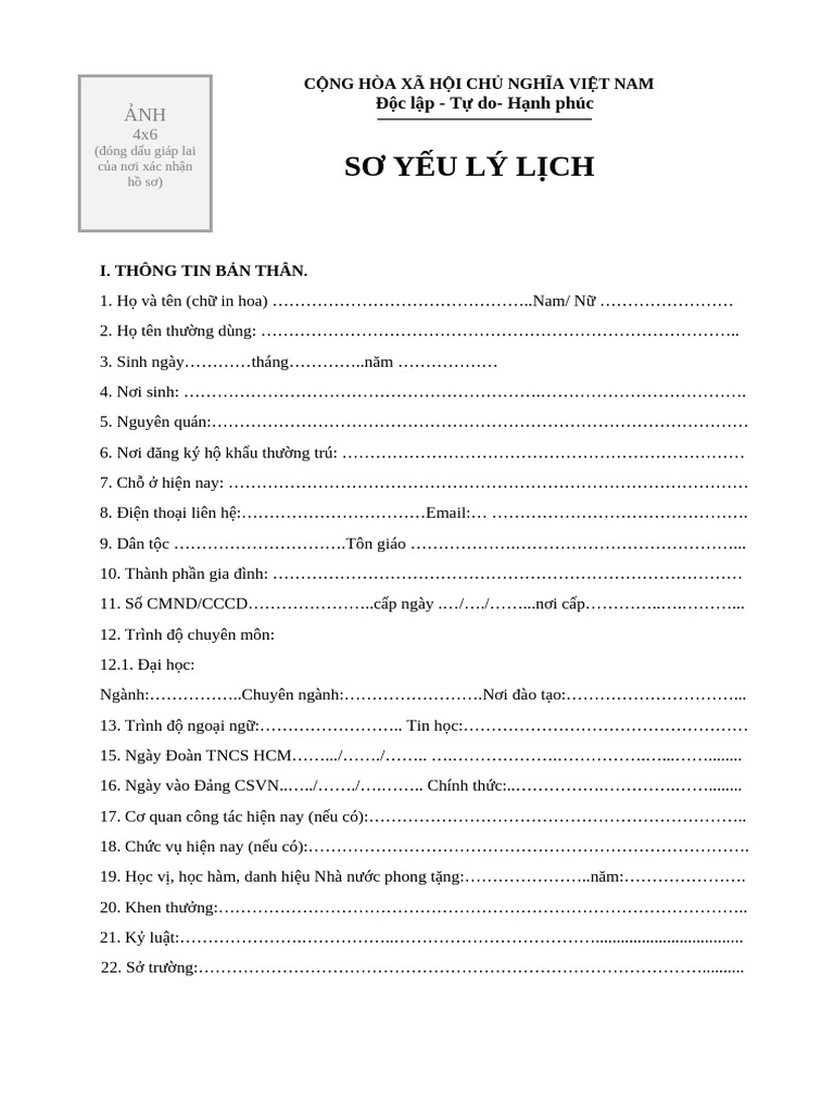 Mau so yeu ly lich pdf