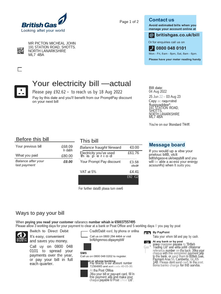 Utility Bill | PDF