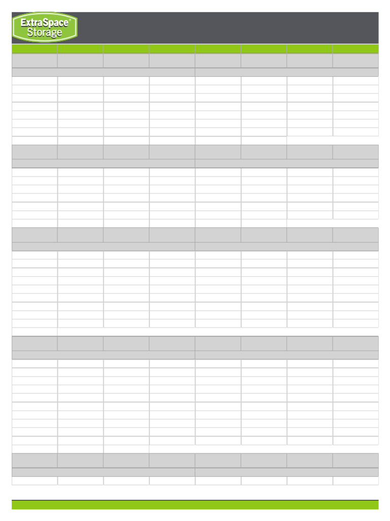 Vacant Spaces List | PDF
