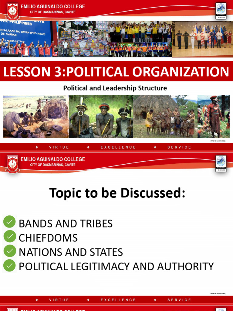 Lesson 3 - Political and Leadership Structures | PDF
