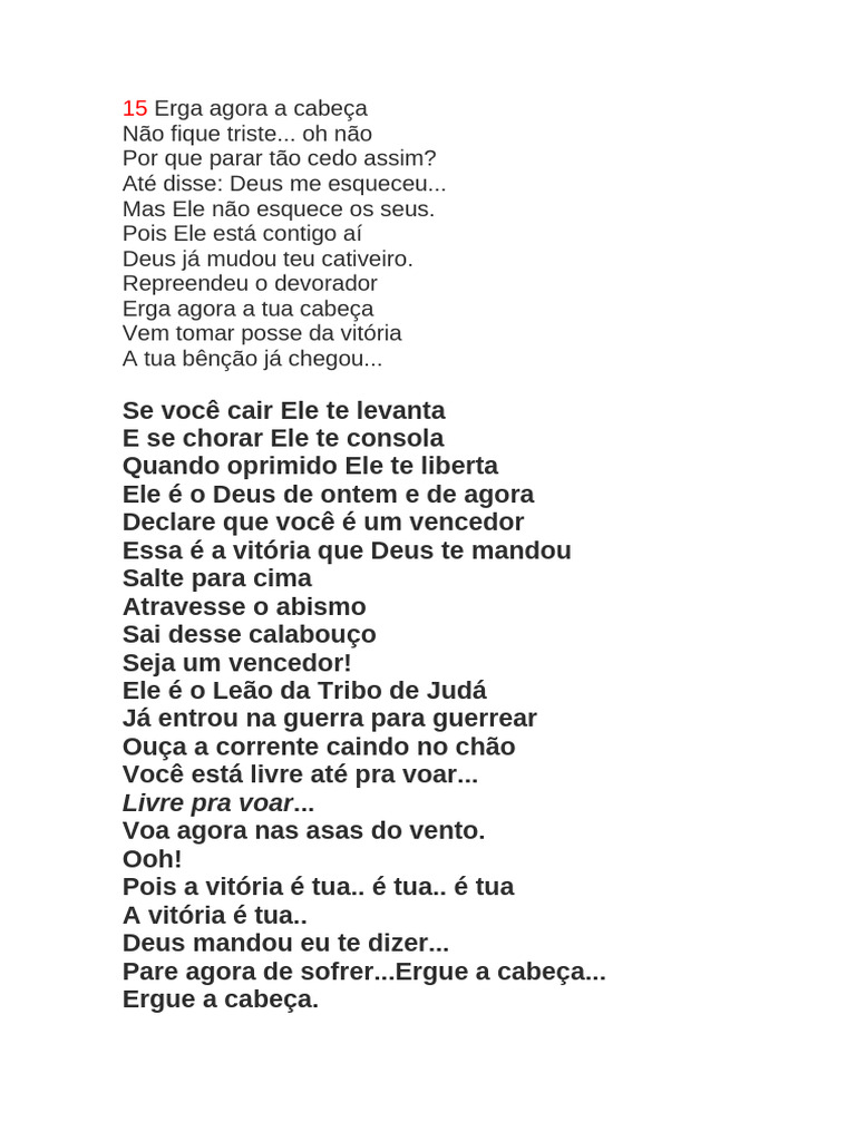15 Erga Agora a Cabeça | PDF