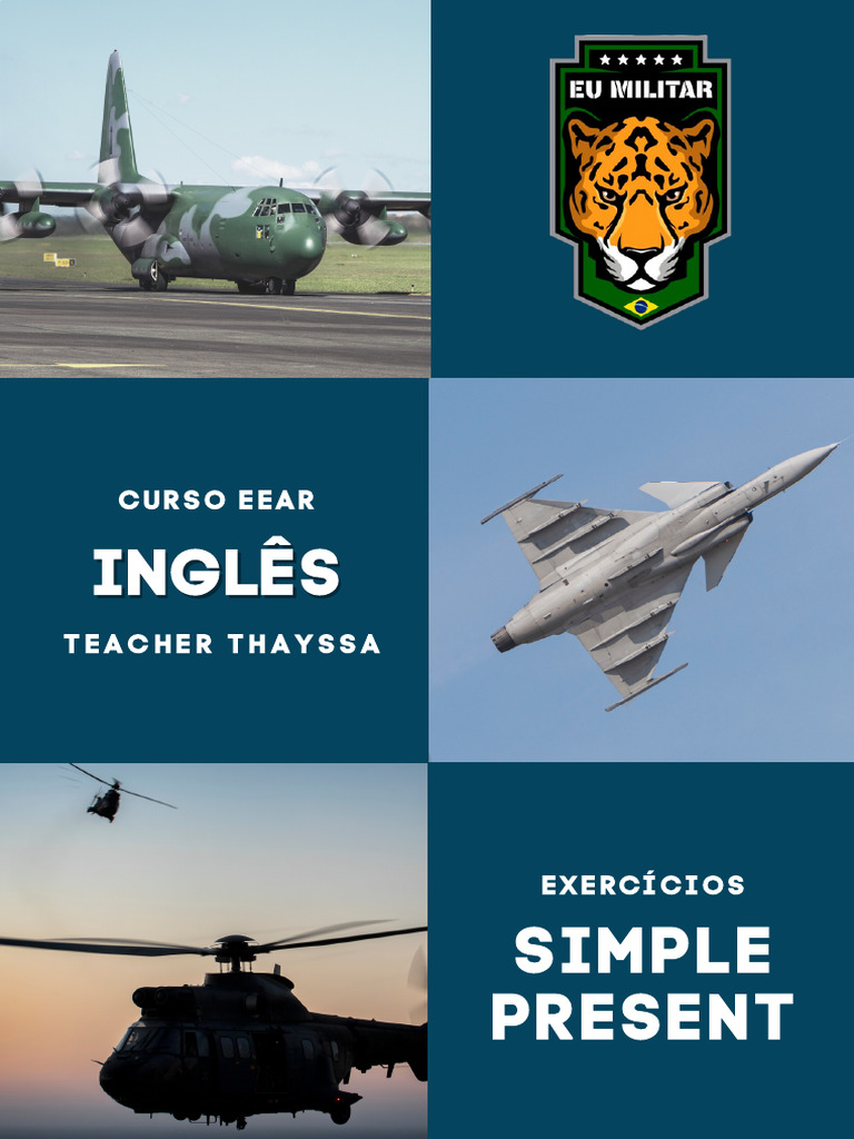 EEAR INGLÊS - Ex. - Simple Present | PDF