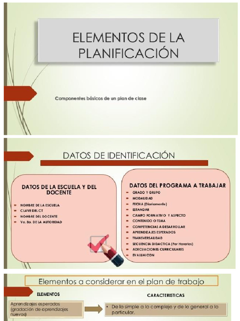 Elementos de La Planificacion | PDF