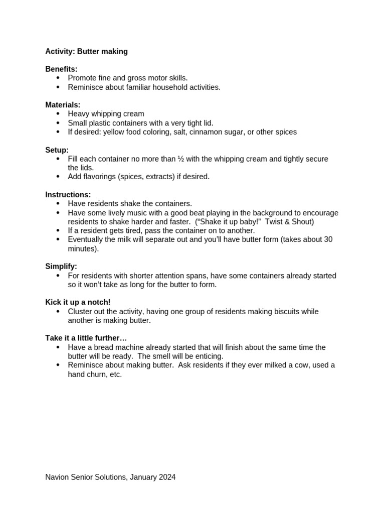 Butter Making | PDF