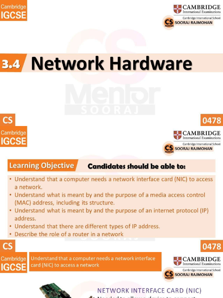 3.4 Network Hardware | PDF