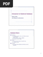 Introduction To Relational Databases: Randy Julian Lilly Research Laboratories