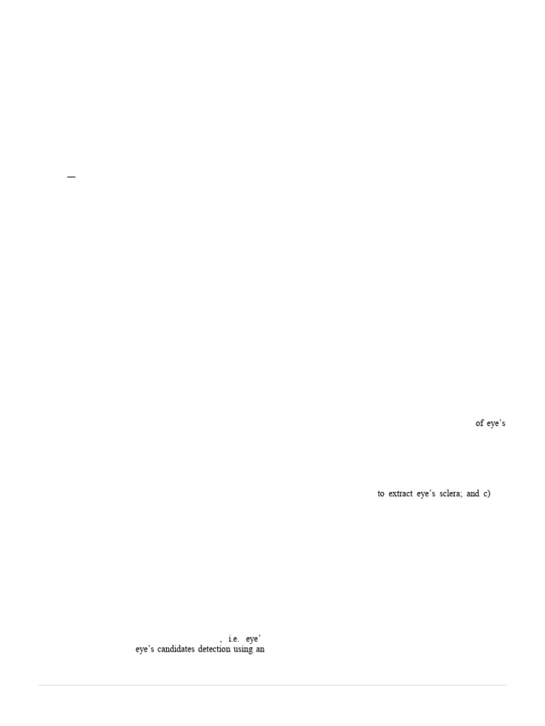 Eye Detection Based On Color and Shape F | PDF