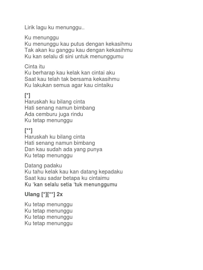 Lirik Lagu Pdf