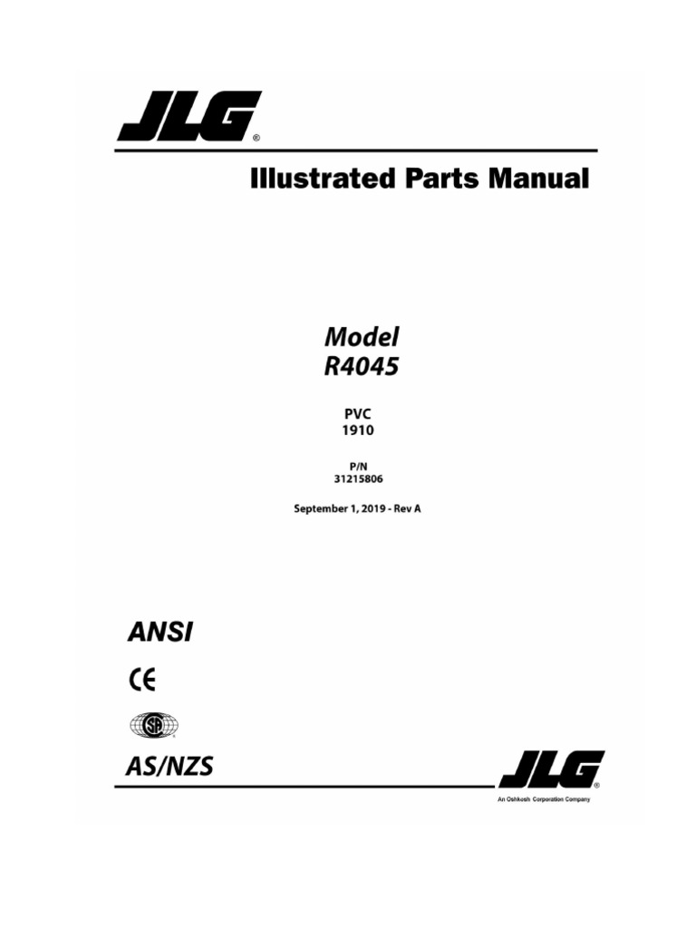 A R4045 JLG Parts English | PDF