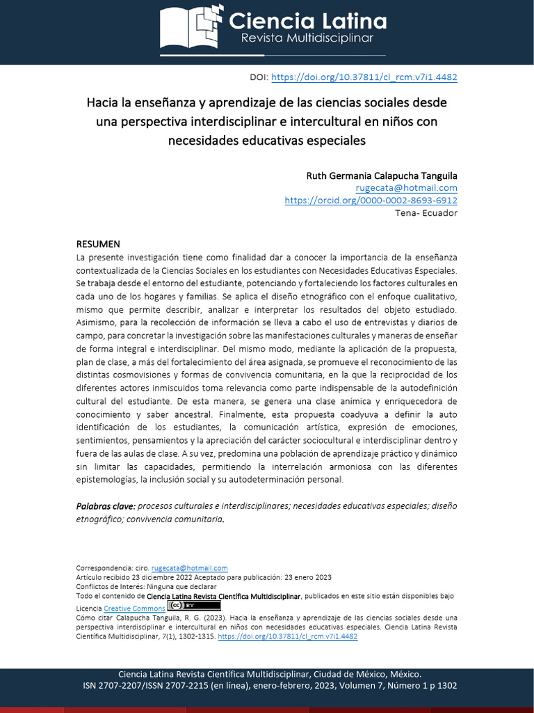 Hacia La Enseñanza y Aprendizaje de Las Ciencias Sociales Desde | PDF