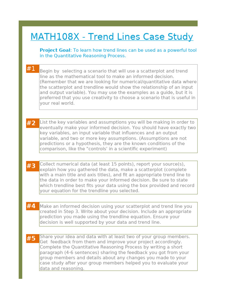 Trend Lines Case Study ONLINE | PDF