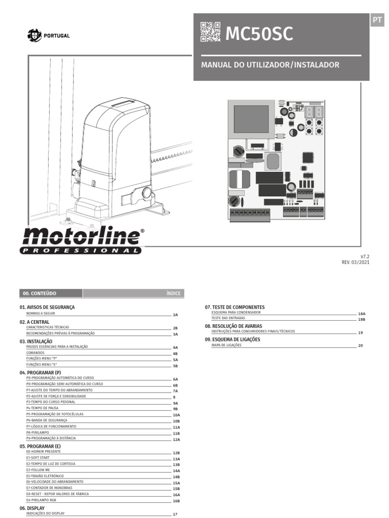 MOTORLINE mc50sc - PT | PDF