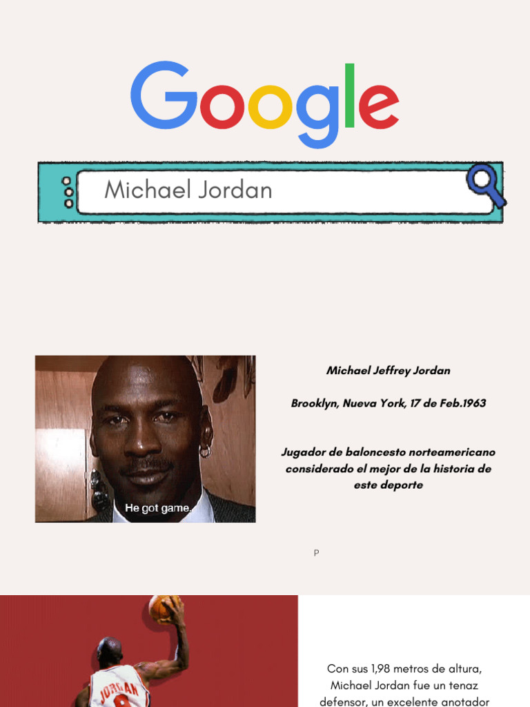 Biografía de Michael Jordan | PDF | National Basketball Association