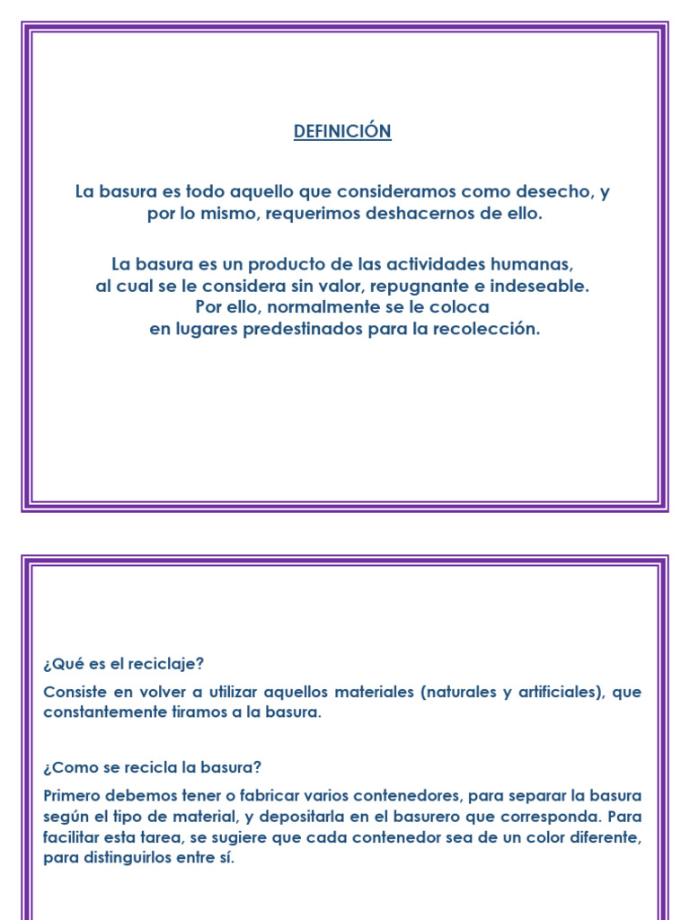 Carta sobre la gestión de basura | PDF | Residuos | Hogar, jardinería y ...