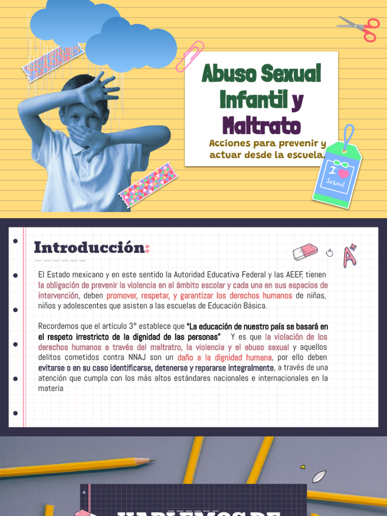 Prevención del Abuso Infantil Escolar | PDF | Abuso infantil | Salud y ...