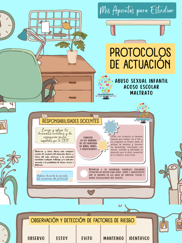 Guía Docente: Protocolo de Protección | PDF | Abuso infantil | Salón de ...