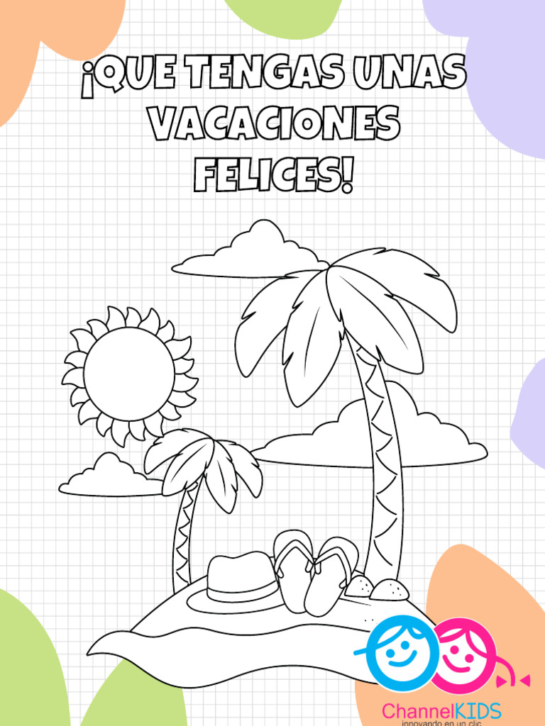 dibujos-para-colorear-de-vacaciones-de-verano-pdf