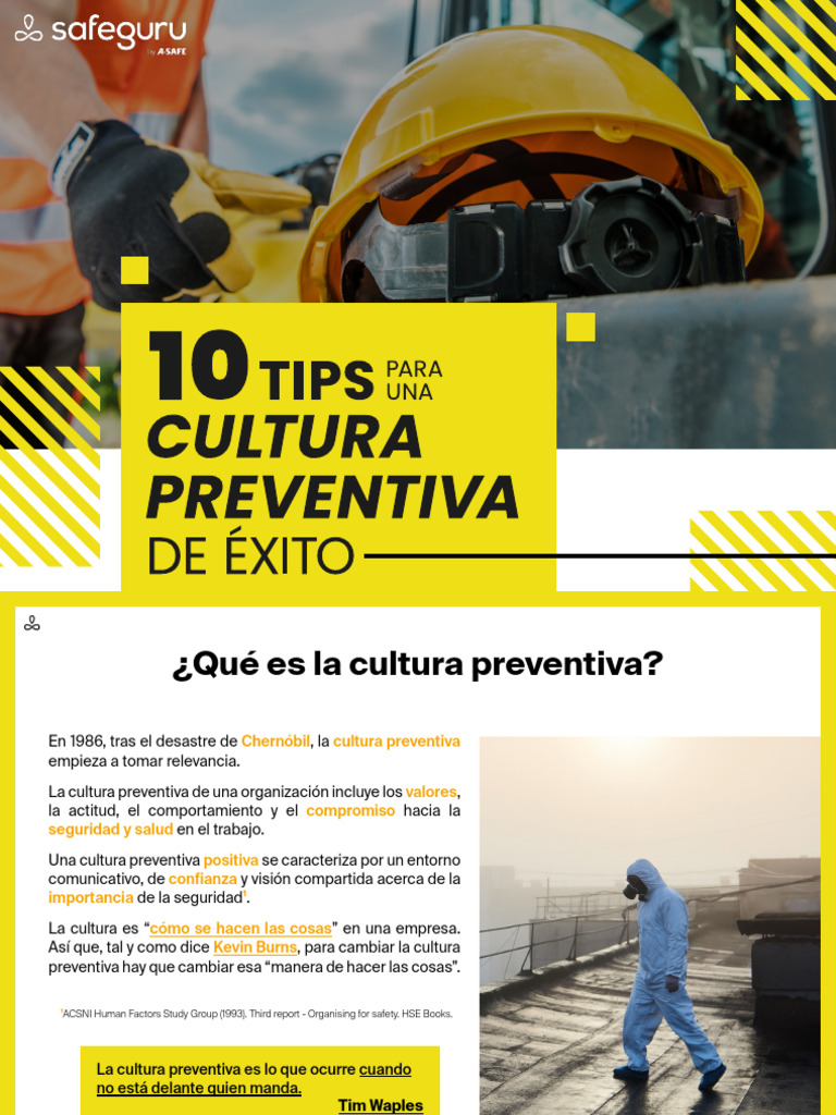10 Tips para Una Cultura Preventiva de Éxito - Safeguru (ES) | PDF