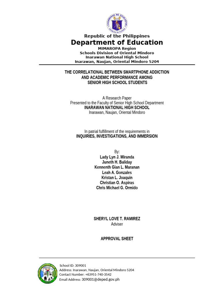 Humss Manuscript Format | PDF