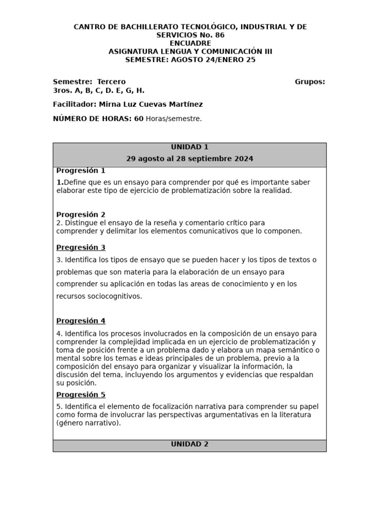Encuadre Ago Ene 25 | PDF